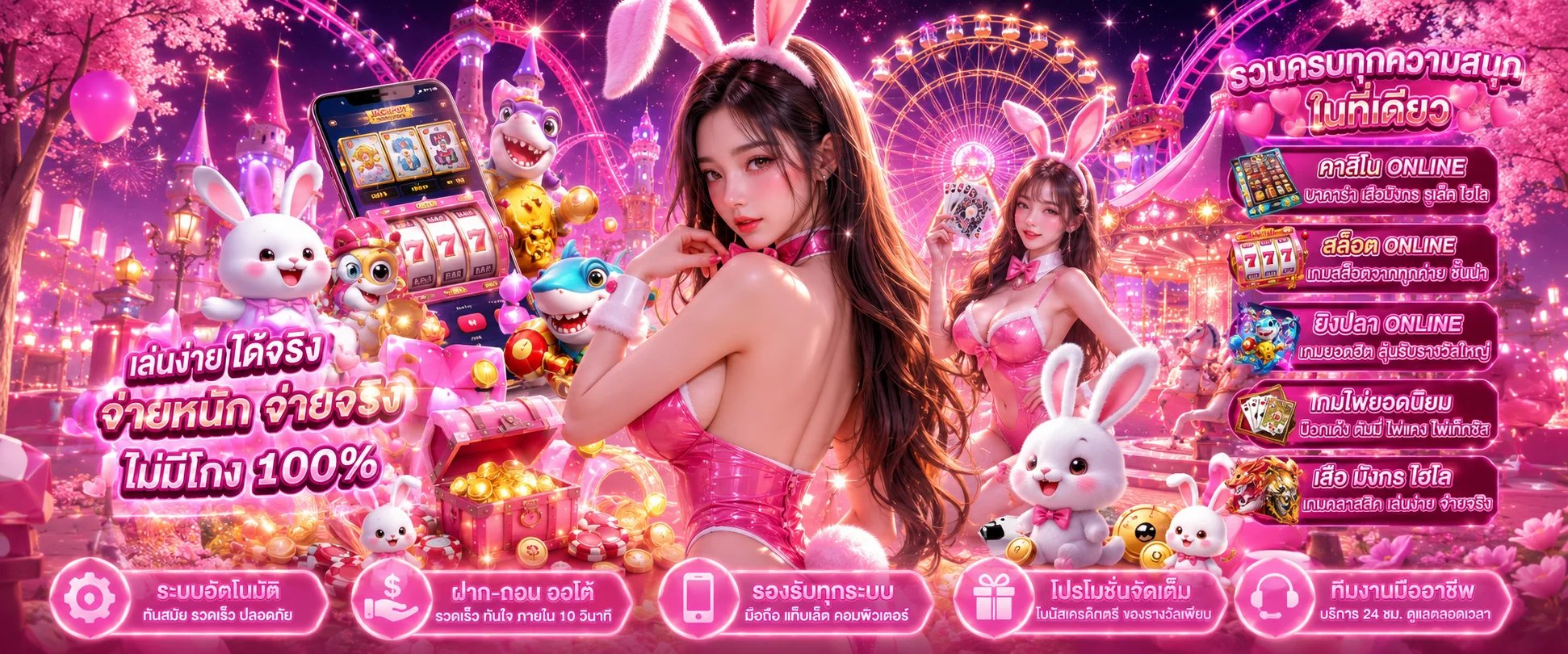 ขั้นตอนสมัคร TGABUNNY และผูกบัญชีฝากถอนออโต้